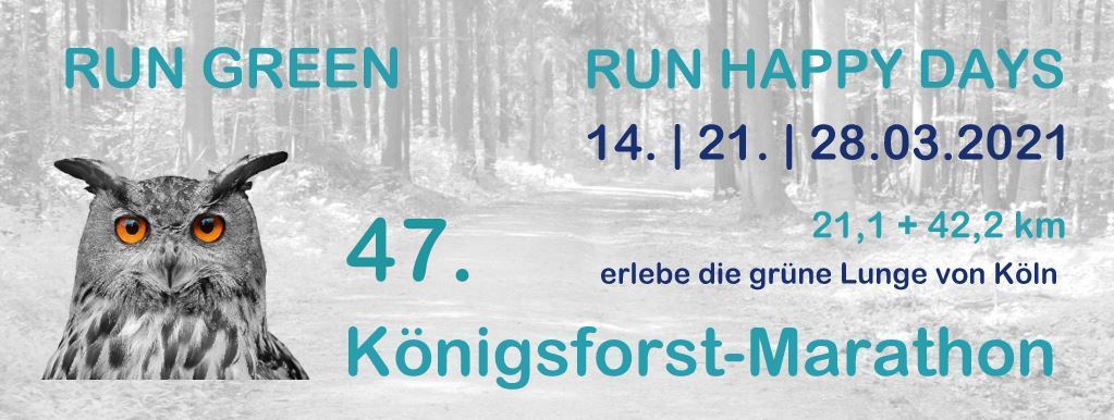 Einladung zum Königsforst Marathon 2021