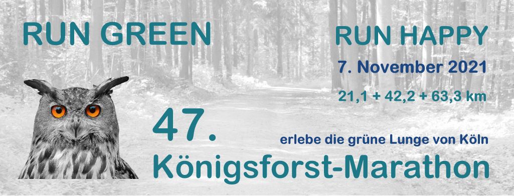 Einladung zum Königsforst Marathon 2021