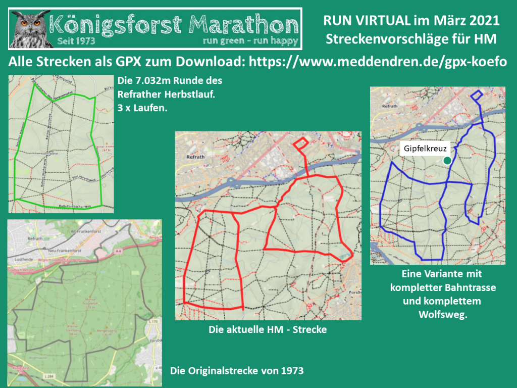 Streckenvorschläge Run Virtual