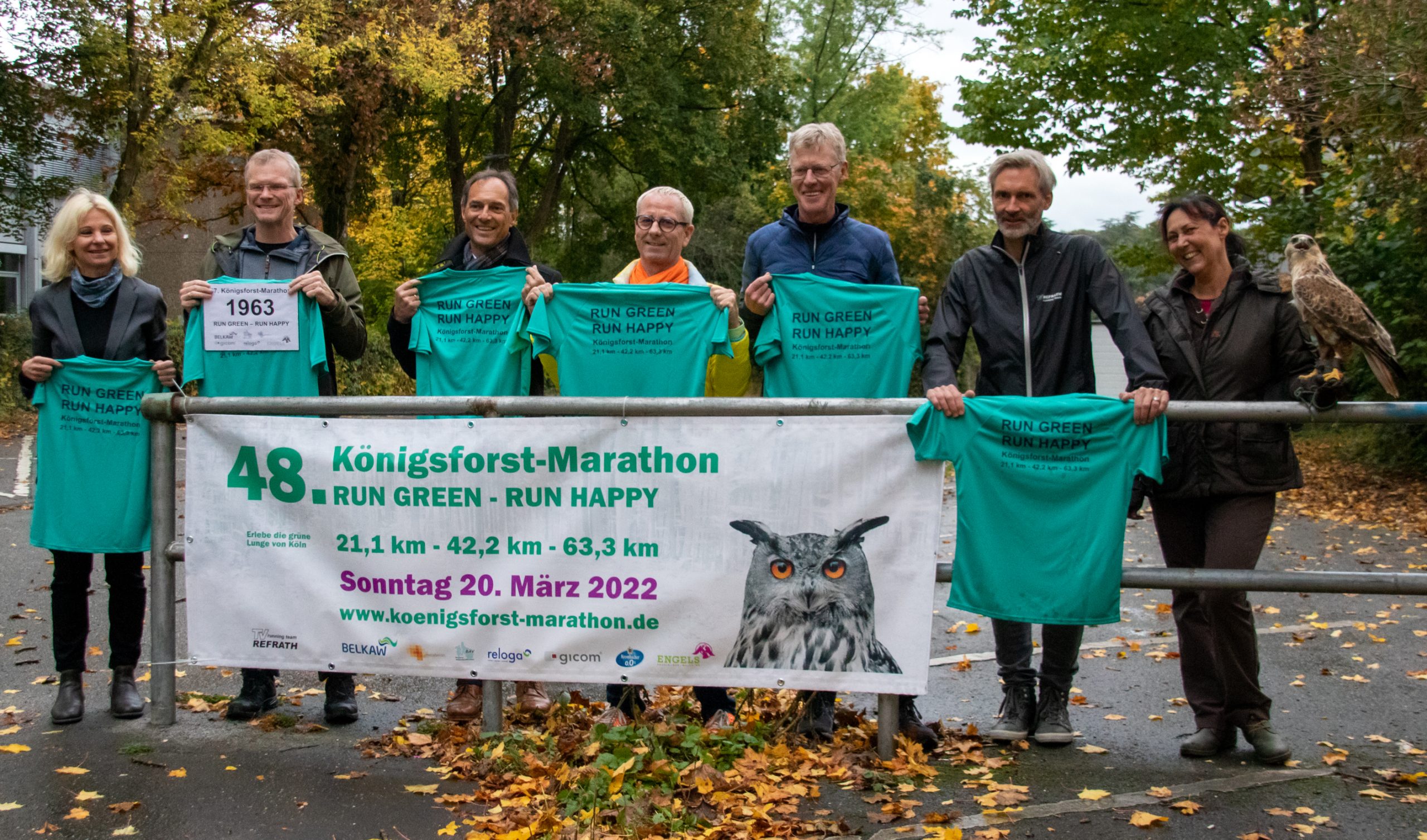 Köfo-Marathon Fotoshooting an der neuen Startlinie