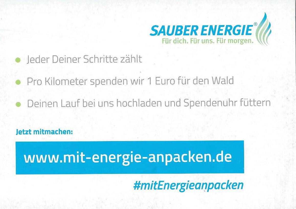 Sauber Energie – jeder km zählt – Postkarte RS 1