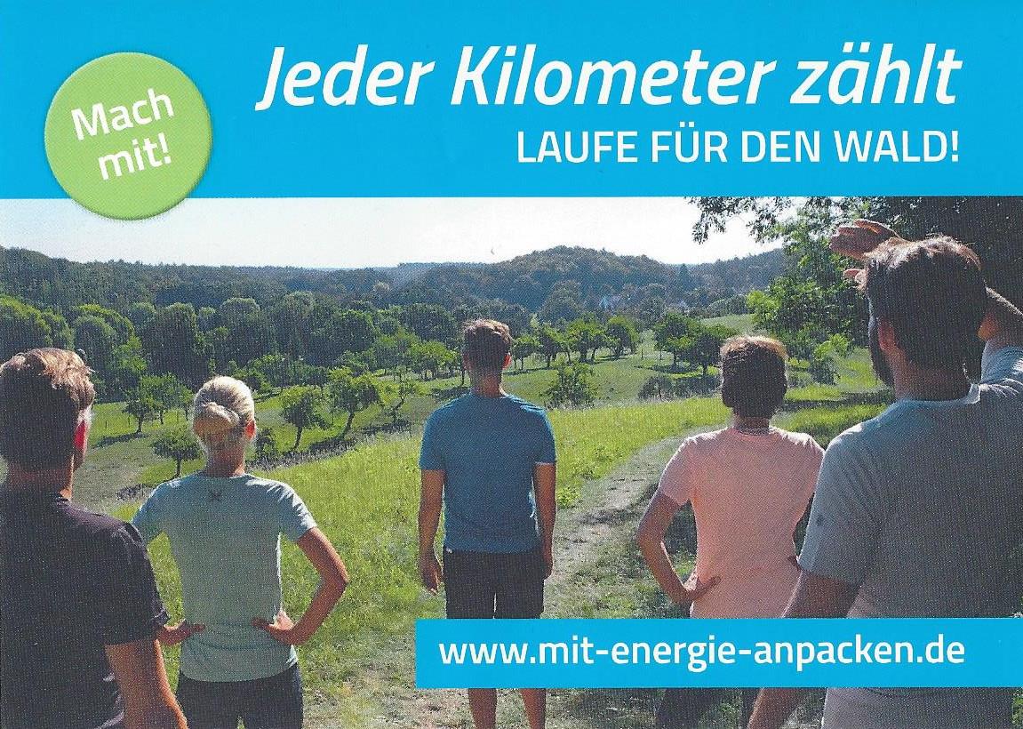 Laufe für den Wald – Klimaschutz-Aktion: Jeder Lauf-Kilometer zählt