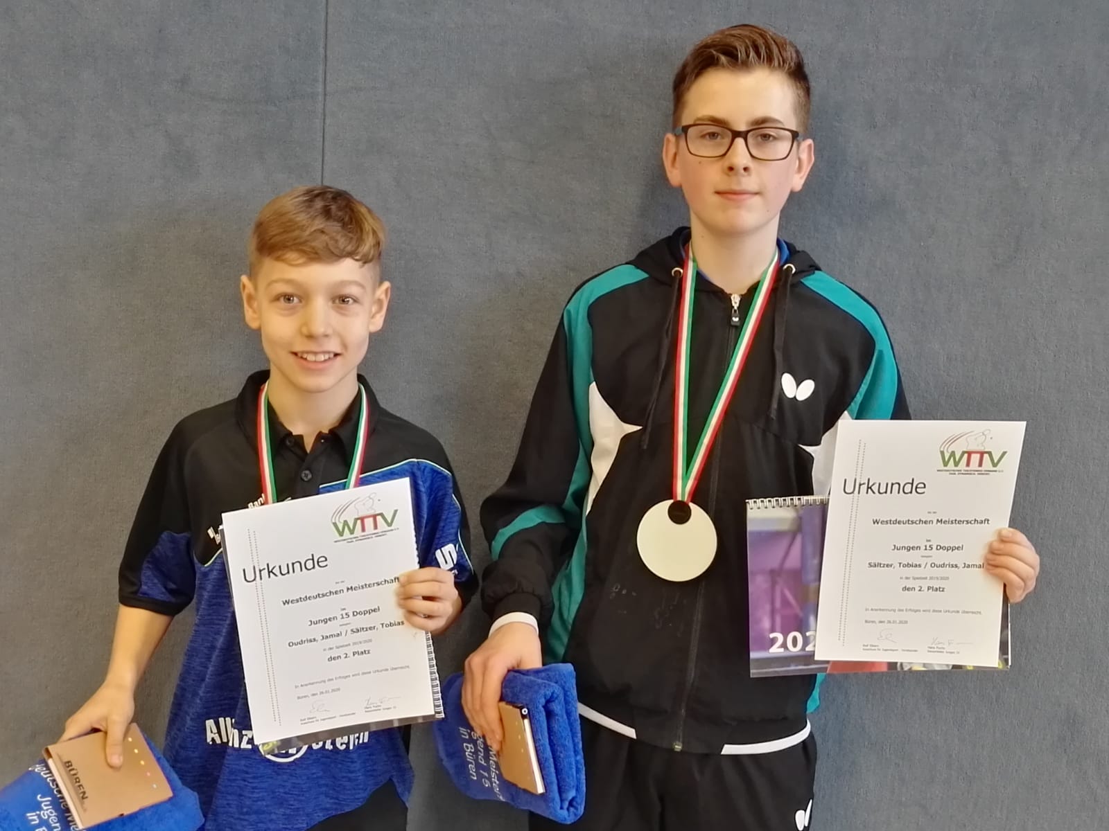 Tobias Sältzer und Jamal Oudriss gewinnen Silber bei den Westdeutschen