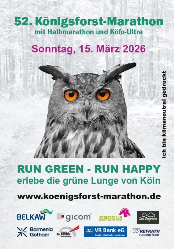 52. Köfo-Marathon 2026 – Ausschreibung – Titelseite